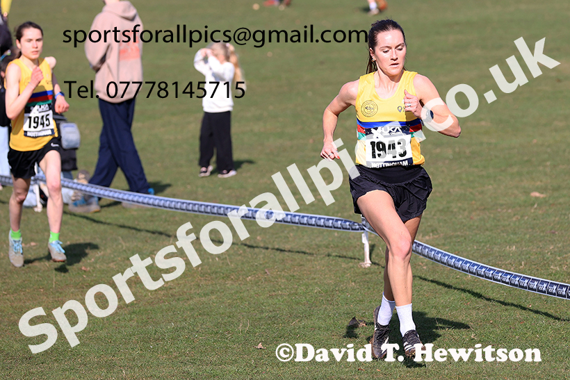 Senior womens 2025 UK CAU Inter Counties Cross Country Champs., Wollaton Park, Nottingham. Photo: David T. Hewitson/Sports for All Pics